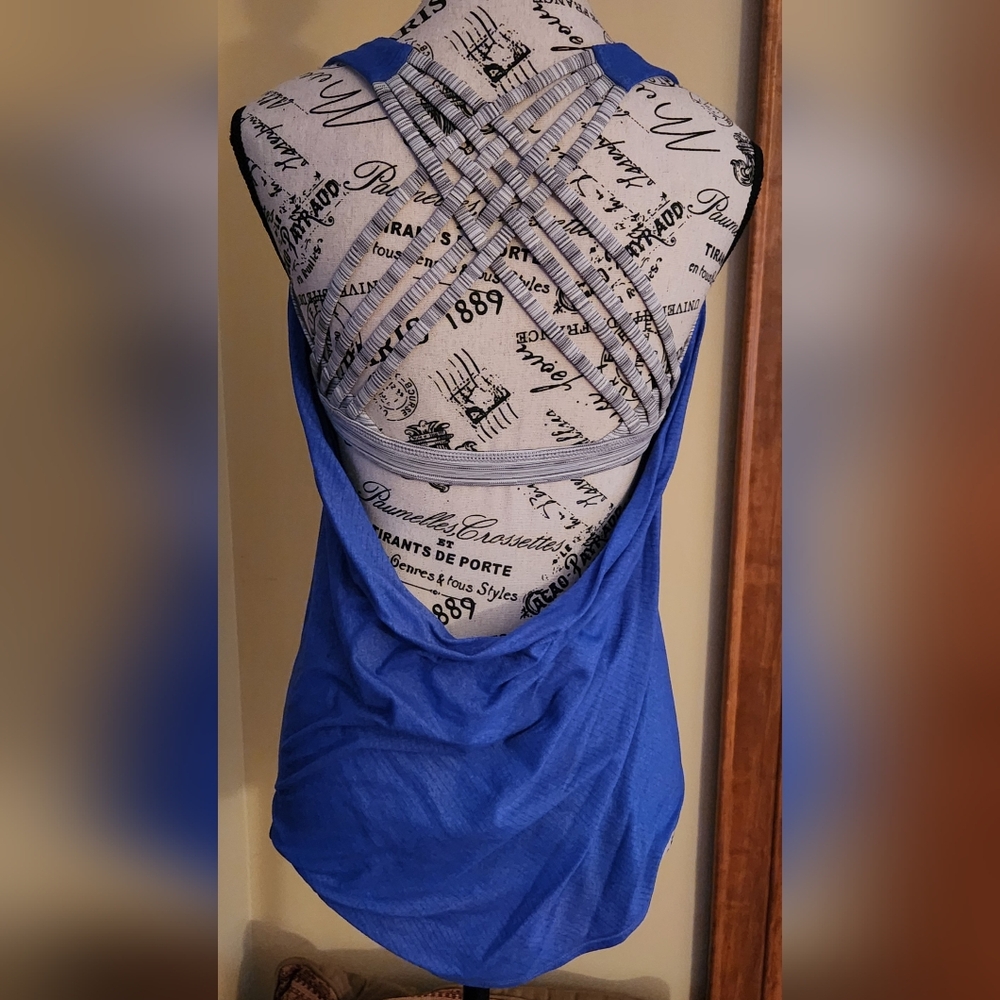 Blue Strappy Back Dress